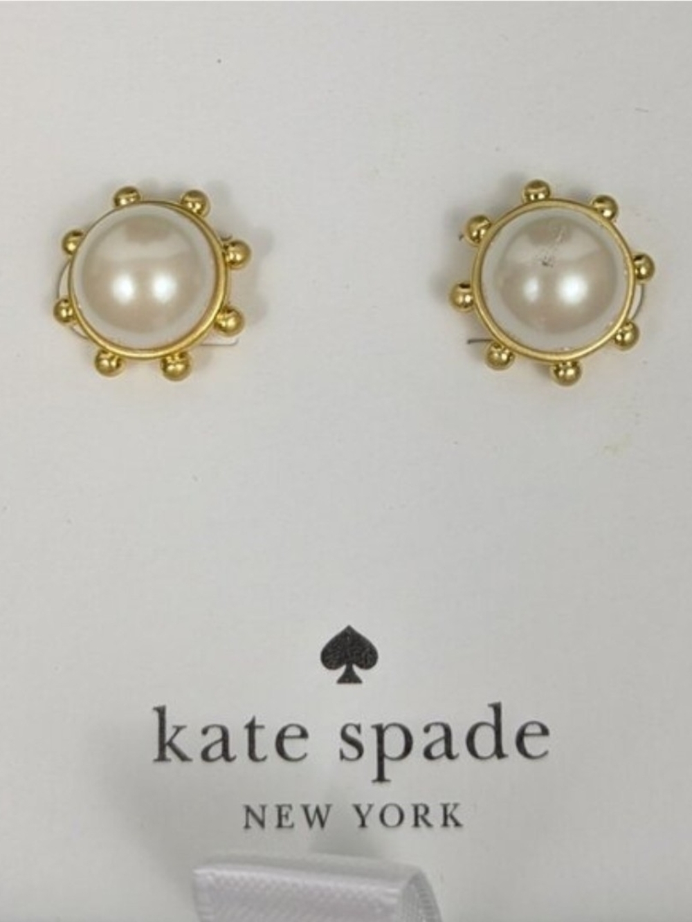 Kate Spade Pearl Stud Earrings Flying Colors Y14